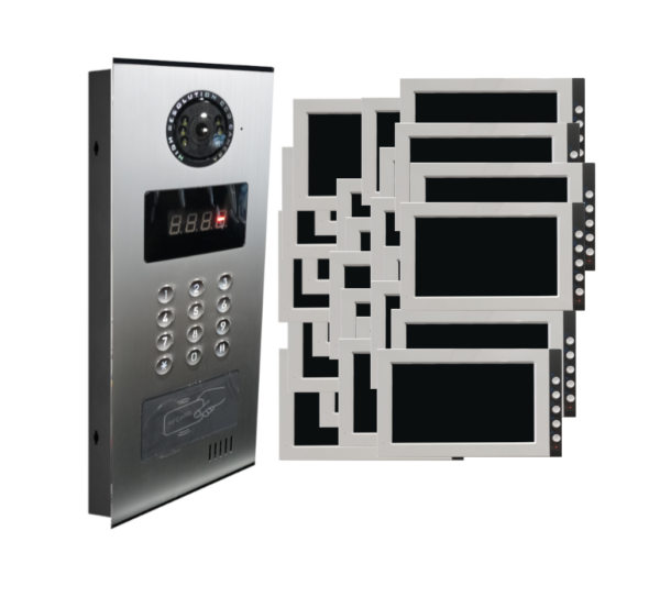 Building Entry Intercom Door Buzzer With Twenty Six Room Screen