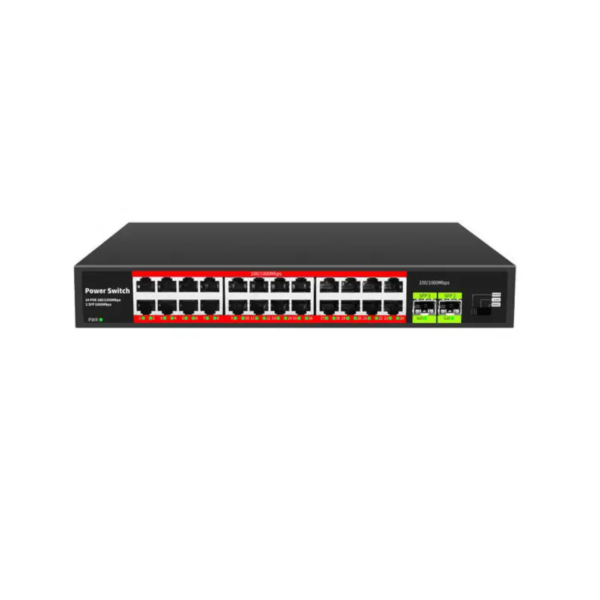 24-Port Gigabit POE Switch+2 Gigabit Uplink Ports - Image 2