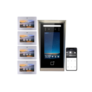 4 Stations Video Intercom System