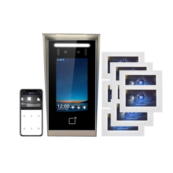 8 Room 2-way Video Intercom System