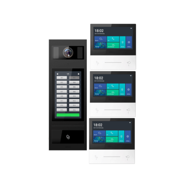 3 Apartment Unit 2-wire Video Intercom