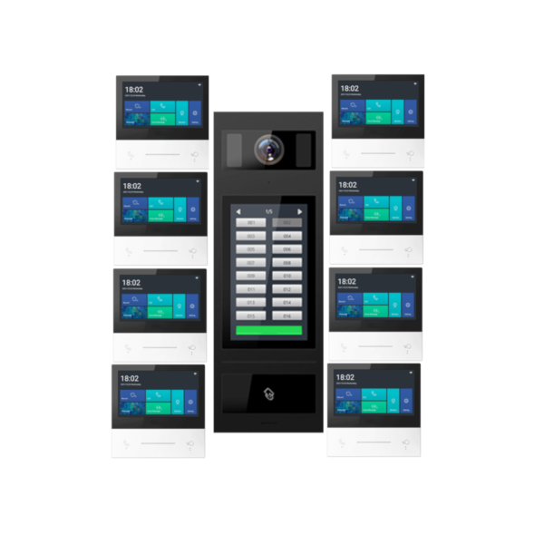8 Multi Tenant Building 2 Wire Video Intercom