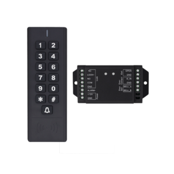 Wire-free Keypad + Rfid Card Access Control Kit