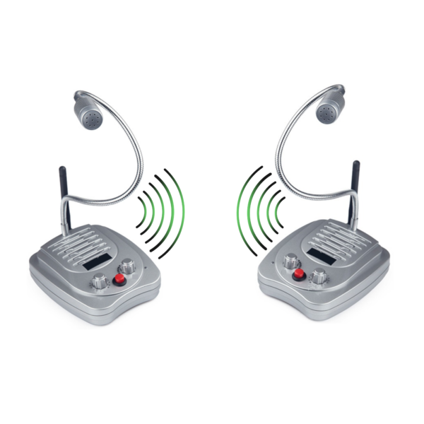 Press-to-Talk 2-Mile Wireless 2-Way Radio
