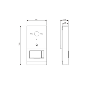 2W-OS16 2-Wire RFID Video Intercom Door Station