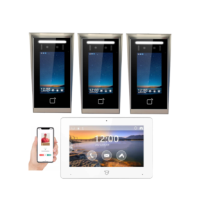 Fully Customizable 3-Entry Door Video Access Control System