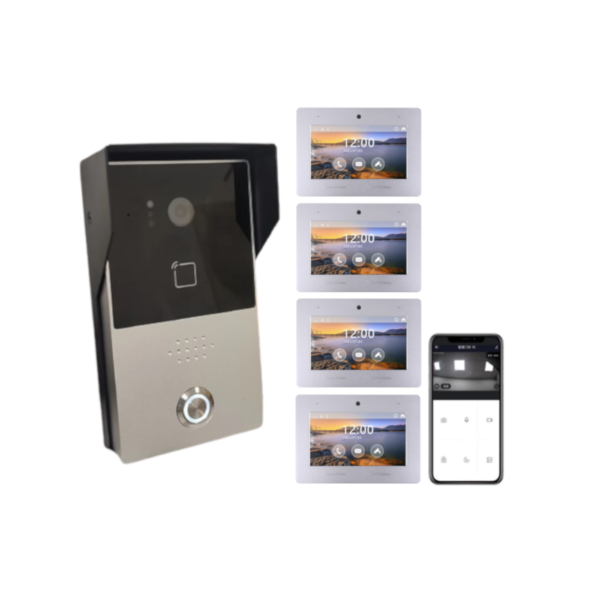4-Room Wired intercom system