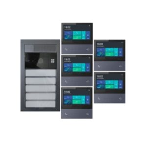 5-unit Building Intercom System with Individual Apartment Calling