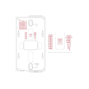 EasyWire 2W-TOS1421E Two Wire Residential Apartment Intercom System