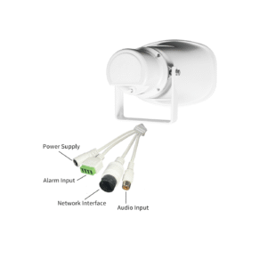 IPSPK30W 30W Horn IP Network Speaker – PoE Outdoor Alarm & Broadcast Speaker with Two-Way Audio