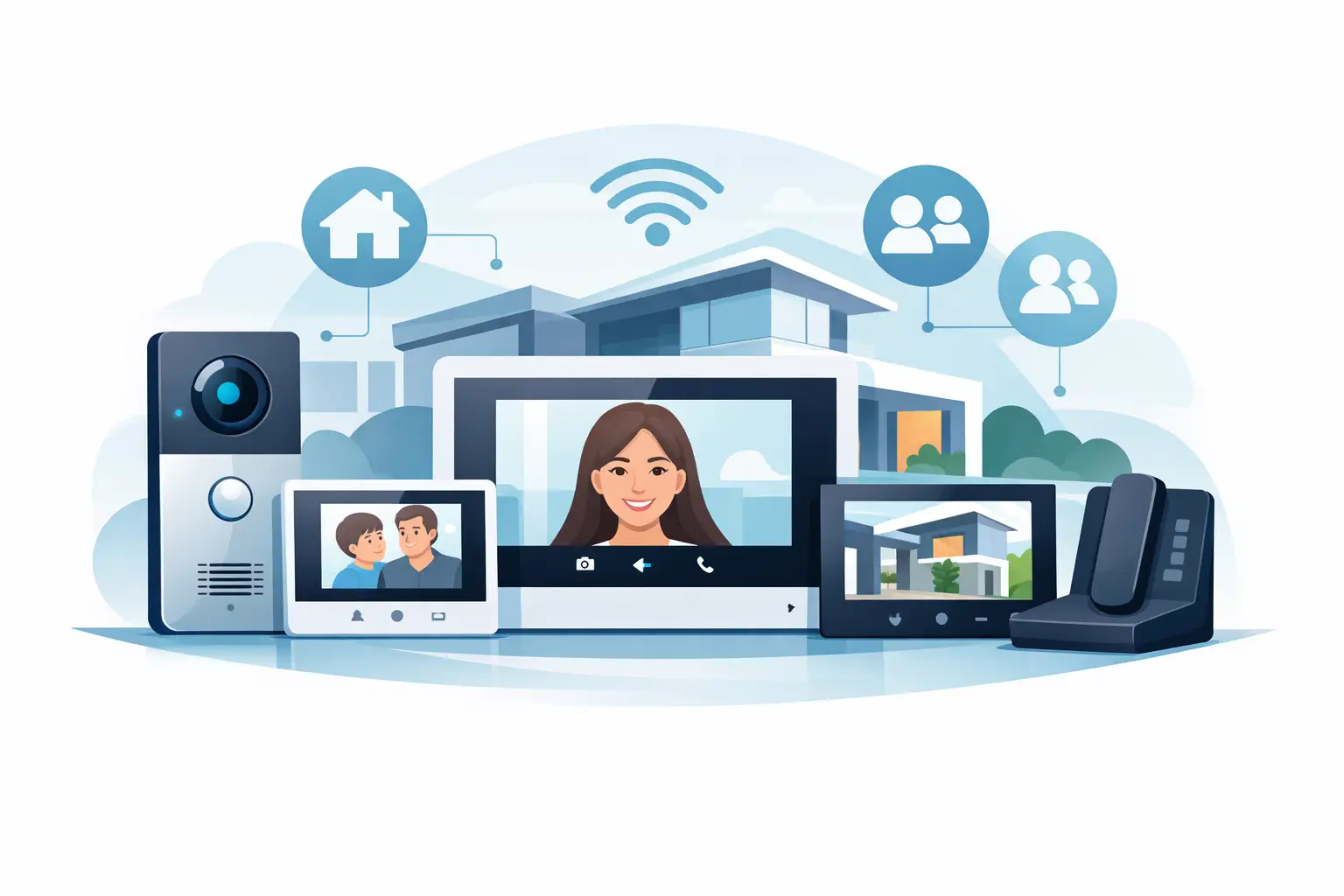 ZDL 10 Multi-Station Home Video Intercom System