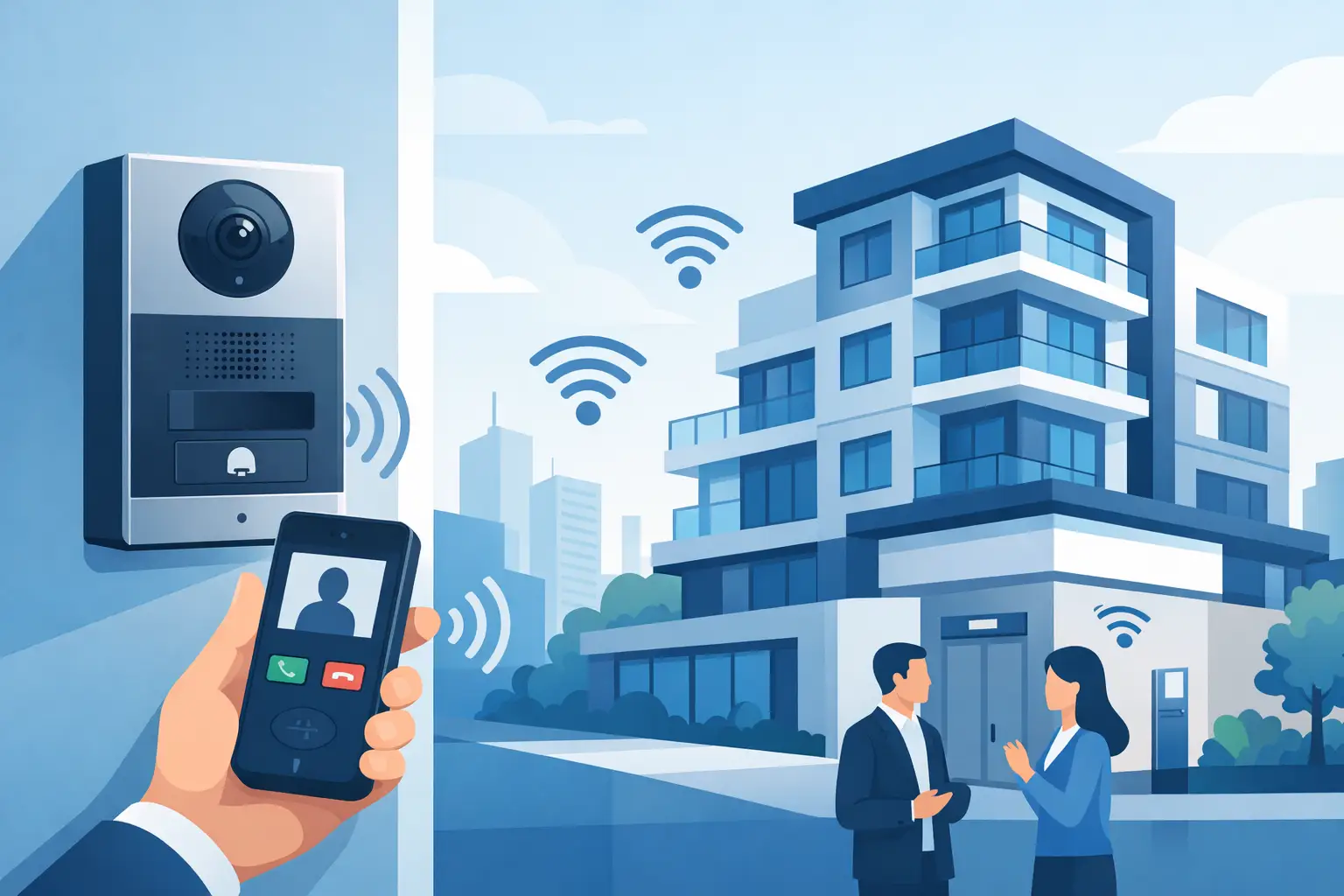 zdl-7500 wireless building intercom system