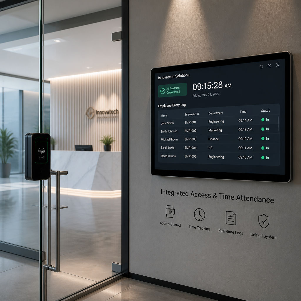 Time Attendance Clock and Access Control Integration - UnikCCTV.Com