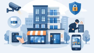 Security System for a Mixed-Use Building