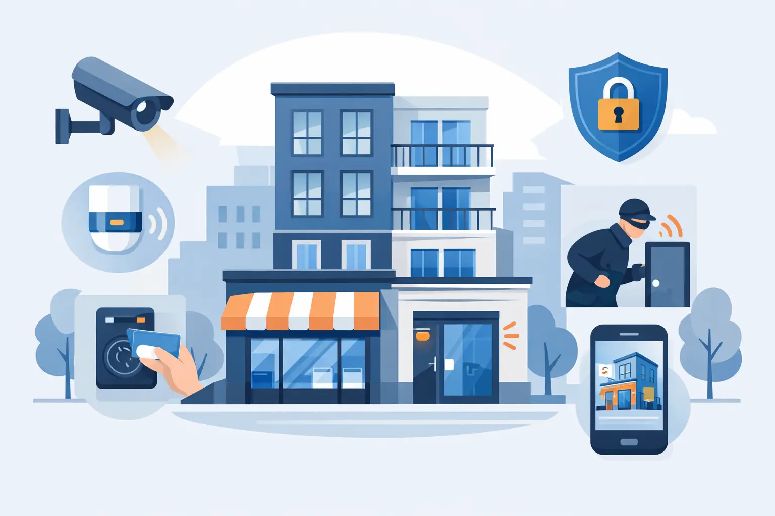 Security System for a Mixed-Use Building - UnikCCTV.Com Security System for a Mixed-Use Building